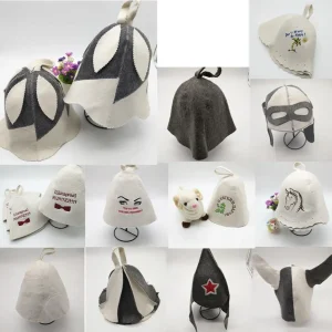 Chapeau de sauna russe, chapeau de sauna pour homme femme, chapeau de sauna en laine, chapeaux de sauna à cheveux, chapeau russe avec broderie Chapeau de sauna russe, chapeau de sauna pour homme femme, chapeau de sauna en laine, chapeaux de sauna à cheveux, chapeau russe avec broderie