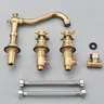 Robinet de salle de bains en laiton Antique – vue 7