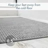 Long lea à côté de la baignoire Tapis de bain tissés en… – vue 4