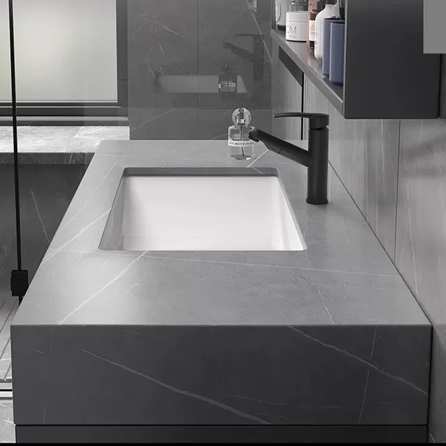 Lavabo sol armoires de salle de bain Vintage tiroir… – vue 6
