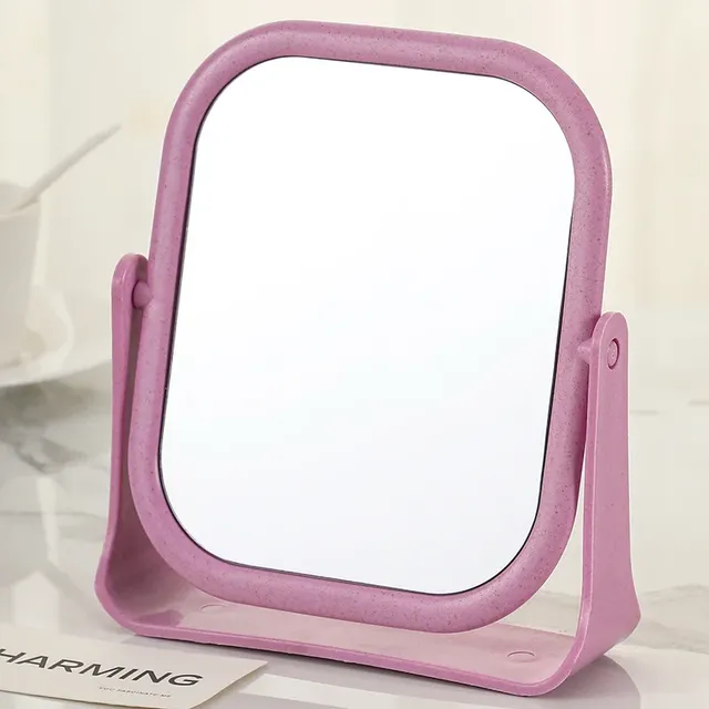 Miroir en plastique de bureau rond personnalisé – vue 6