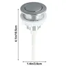 Bouton poussoir de toilette chromé ABS – vue 5