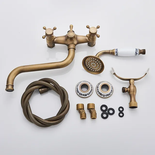 Robinets de baignoire en laiton Antique – vue 6