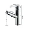 Robinet de lavabo de salle de bains extractible à… – vue 6