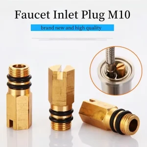 Bouchon d&rsquo;entrée de robinet M10, 2 pièces, bouchon d&rsquo;obturation, robinet d&rsquo;eau chaude et froide, embout de tuyau Flexible pour robinets mélangeurs de salle de bains, accessoires