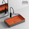 Lavabo en céramique gris mat – vue 2