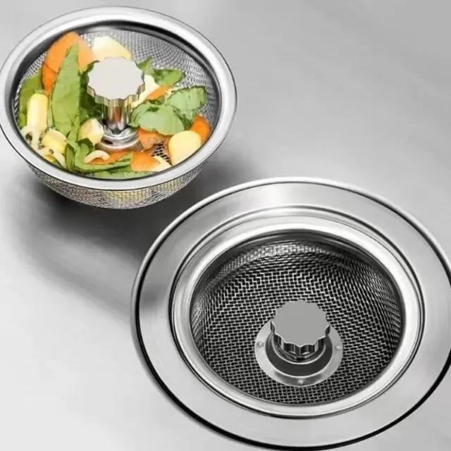 Filtre d'évier de cuisine en acier inoxydable – vue 3