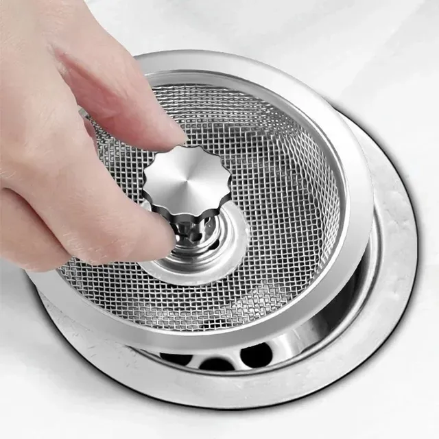 Filtre d'évier de cuisine en acier inoxydable