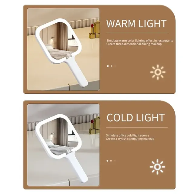 Lumière de remplissage LED miroir de maquillage à main 3… – vue 5