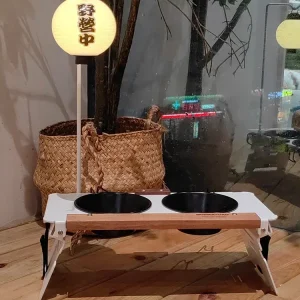 Double gamelle pour chien de camping, bol d&rsquo;eau spécial peu profond T1 petit chien anti-basculement