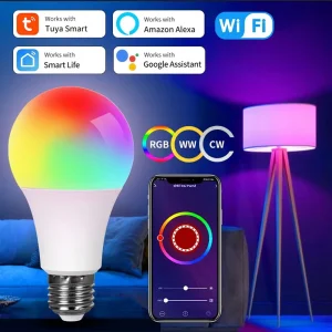 12W 15W 18W Zigbee ampoule intelligente ampoule Led maison intelligente Zigbee lampe à distance rvb ampoule à intensité variable avec Alexa Google Home vie intelligente