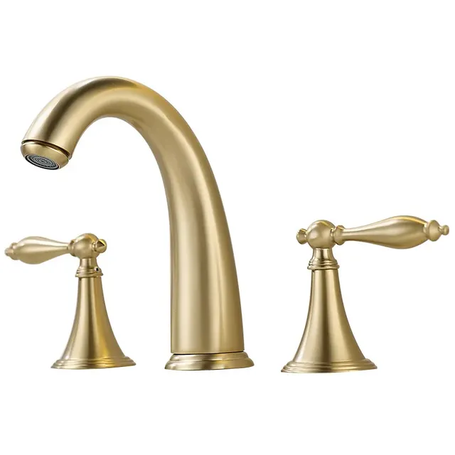 Robinet de lavabo en or brossé – vue 7