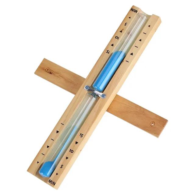 Sablier sauna minuterie quinze minutes graduations bois… – vue 4