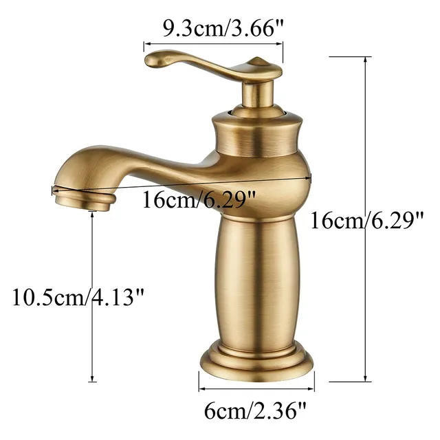 Mitigeur lavabo monocommande monotrou vasque antique… – vue 6