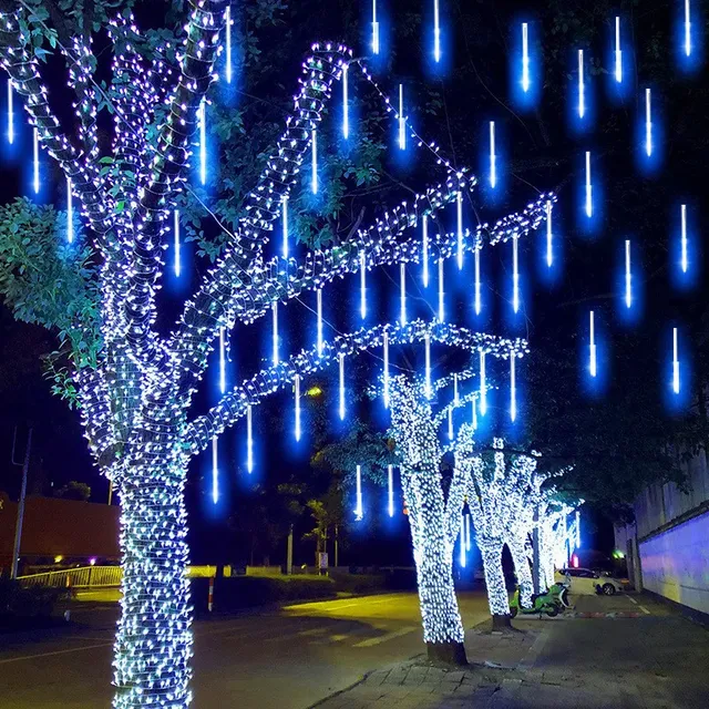 LED pluie de météores lumières étanche chute de pluie… – vue 4