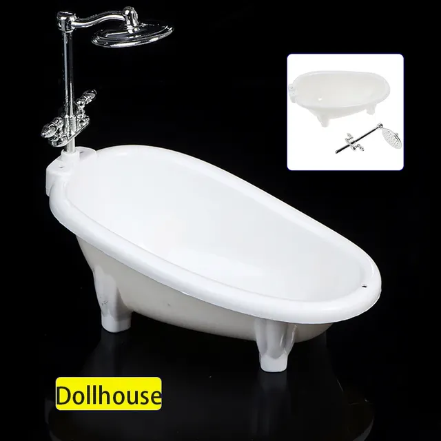 Maison de poupée meubles miniatures Mini baignoire… – vue 2