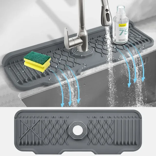 Tapis anti-éclaboussures en Silicone pour robinet de…