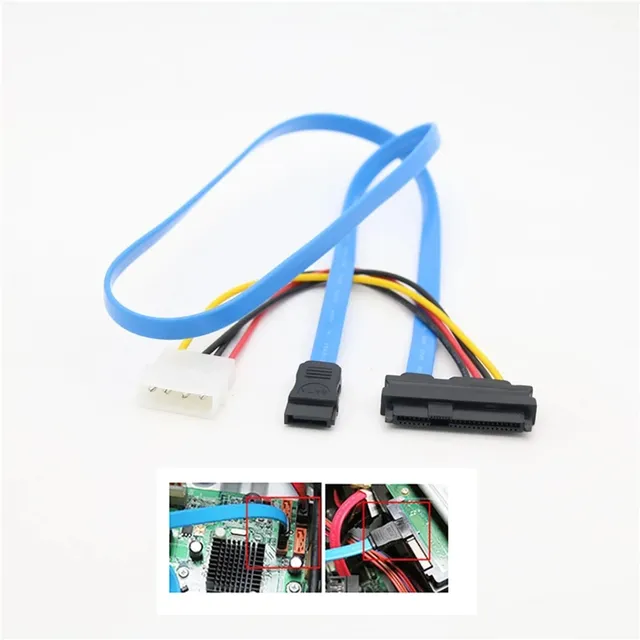 AS câble adaptateur SAS vers SATA 29 broches Famale 4… – vue 2