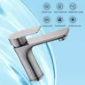 Pistolet gris/acier inoxydable brossé robinet lavabo… – vue 5