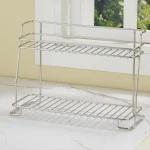 Supports de rangement de cuisine en acier inoxydable, deux niveaux, Simple, moderne, pour chambre à coucher, bureau, décoration classique et pratique pour la maison
