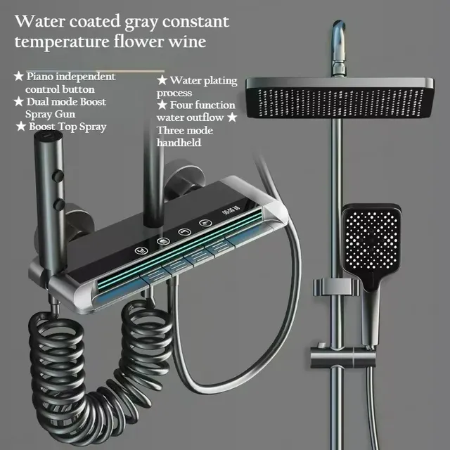 Ensemble de robinets de douche de salle de bains de luxe – vue 3