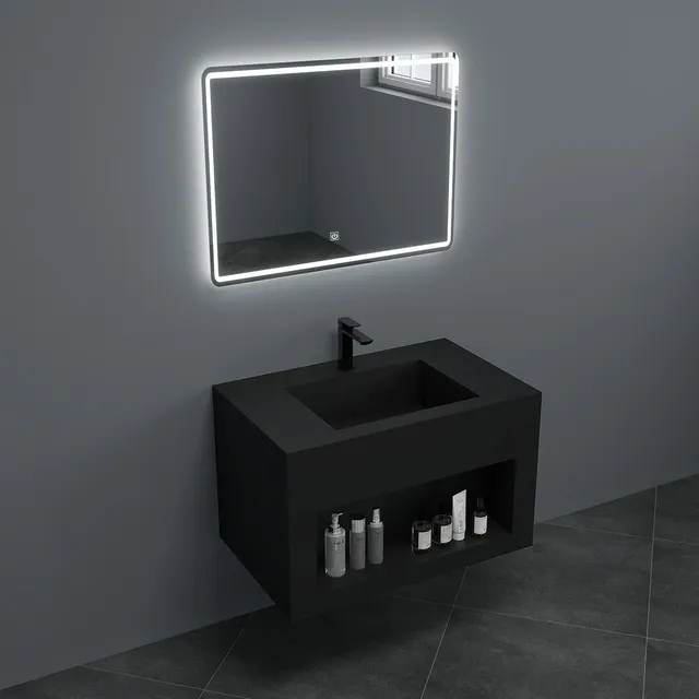 Lavabo européen en céramique intégré