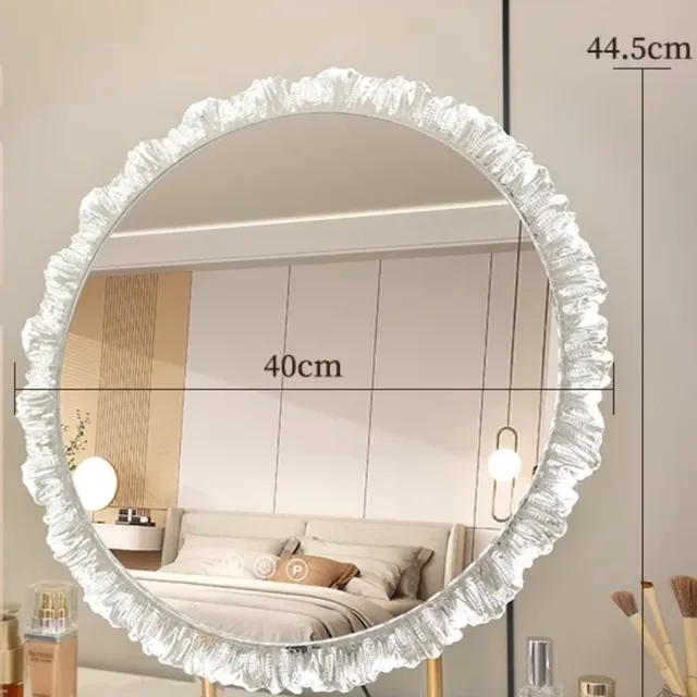 Miroir De salle De bains rond lumière Led maquillage… – vue 4