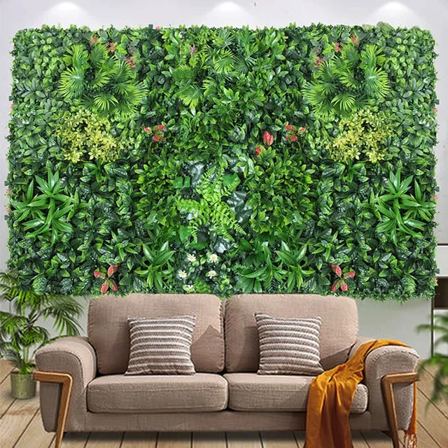 Panneau mural de plantes artificielles 3D 50x50CM – vue 4