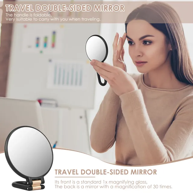 Miroir à main grossissant pliable avec poignée – vue 6