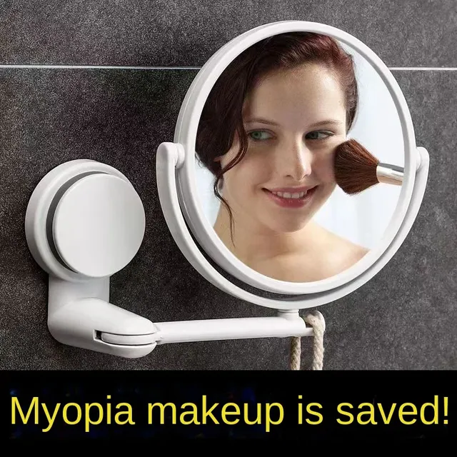 Miroir mural maquillage rond double face grossissant…