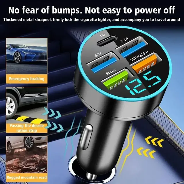 Chargeur de voiture PD 250W QC3.0 – vue 3