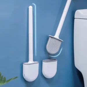 1 brosse de toilette à Long manche tenture murale, brosse de nettoyage en Silicone, Durable, facile à nettoyer, adaptée à la salle de bain, au nettoyage des toilettes 1 brosse de toilette à Long manche tenture murale, brosse de nettoyage en Silicone, Durable, facile à nettoyer, adaptée à la salle de bain, au nettoyage des toilettes