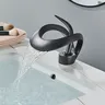 HOBasin-Robinet Cascade de Luxe en Laiton Gris à Poignée… – vue 5
