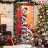 Panneau de porte décoratif de noël – vue 1