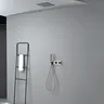Ensemble douche or brossé thermostatique mural encastré… – vue 3