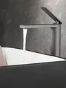 Salle de bains blanc/gris Bronze laiton massif lavabo de… – vue 4