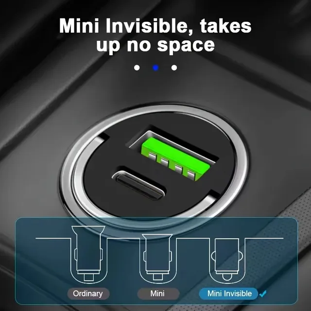Chargeur voiture double USB charge rapide intelligent… – vue 2