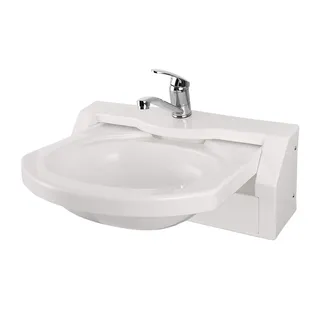 Lavabo pliable en matériau acrylique pour camping-car