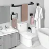Ensemble de matériel de salle de bain Accessoires Acier… – vue 2