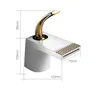 Bassin de bain cascade en laiton doré blanc – vue 3