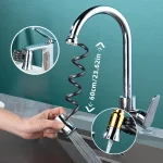 Nouveau 3 Modes d&rsquo;extension de robinet de cuisine, Extension de Rotation à 360 degrés pressurisée sans éclaboussures, robinet universel