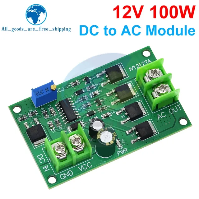 Transformateur onduleur 100W DC-AC DC 12V à AC 12/24V
