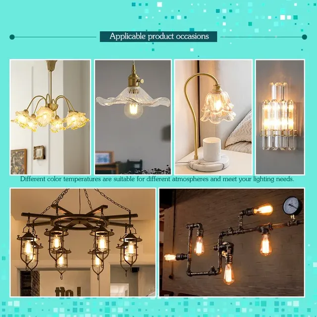 Ampoule LED rétro Edison E14 inda AC 220V 2W 4W 6W 8W – vue 6