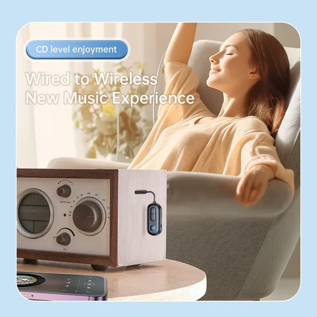 Bluetooth 5.3 récepteur Audio émetteur 3.5mm AUX Jack… – vue 2
