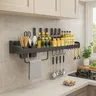 Support rangement mural cuisine inox brossé gris… – vue 2