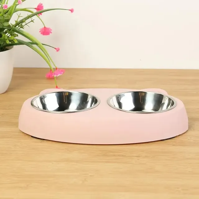 Double bols pour animaux de compagnie
