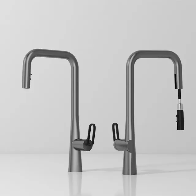 Robinet de cuisine extractible à levier unique – vue 4