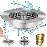 Bonde vidange évier crépine filtre inoxydable 304 brossé… – vue 1
