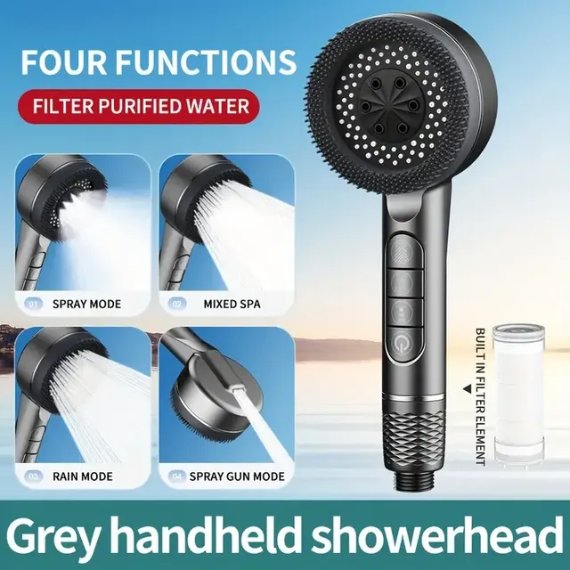 Pommeau de douche suralimenté filtré – vue 5