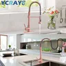 YCRAYS robinet de cuisine à ressort en cuivre rouge or… – vue 2